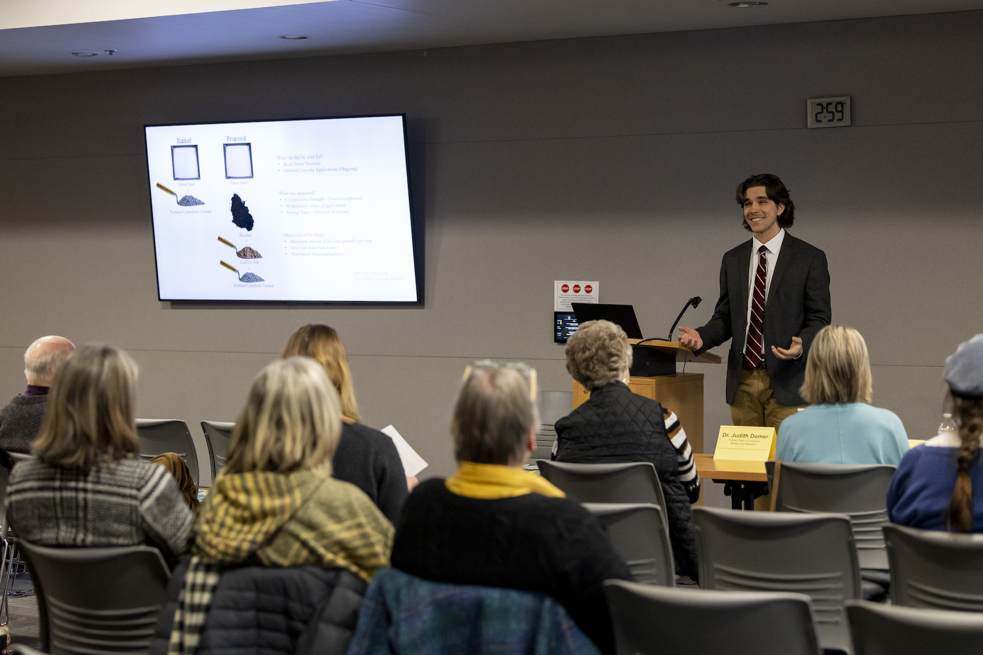 Jonathan Culpepper at the App State 3MT Competition